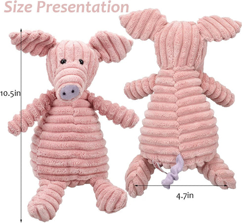 5 Pack Dog Squeaky Plush Toys, Assortment Value Bundle for Puppies, Bulk Large Dog Teething and Chew Toys