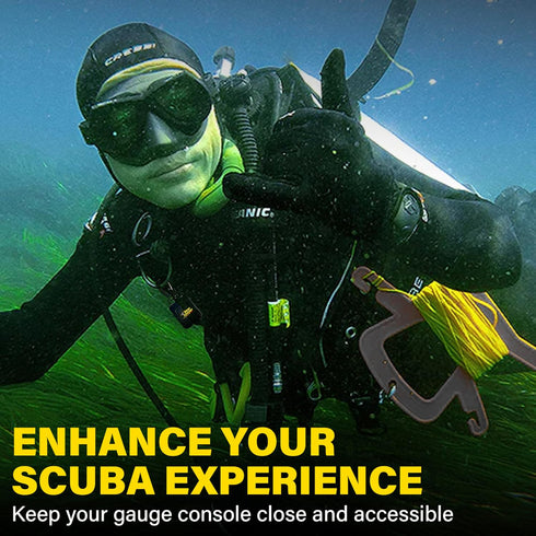 Gear Keeper Scuba Diving Console Retractor - RT4 & RT3 Series, Strong & Durable Diving Equipment