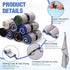 8 Pack Peryiter Microfiber Quick Dry Gym Towels, Odor-Free Absorbent Fiber, Fast Drying Working Out Towel for Men
