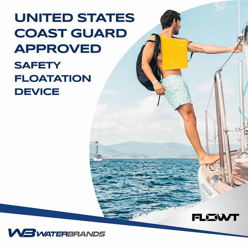 Flowt Boat Seat Cushion and Throw Cushion for Boat Safety USCG Approved Type IV, Life Cushion for Boat, Durable