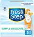Fresh Step Clumping Cat Litter, Unscented, Long Lasting Odor Control with Activated Charcoal, 14 lb