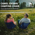 Backpacking CAMEL CROWN Camping Chair Heavy Duty Chair - Ultra-Light Folding Chair with Carry Bag, Portable Compact