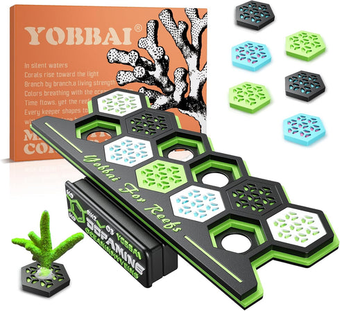 YOBBAI Magnetic Coral Frag Rack for Reef Tank, Saltwater Aquarium Frag Holder