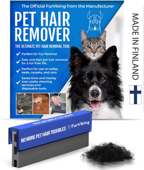 Pet Hair Remover - Dog Fur Remover Tool, Light & Compact Cat Hair Remover for Car, Couch, Carpet