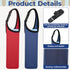 Jxiwfvl 2 PCS Water Bottle Holder with Strap Water Bottle Carrier with Strap Neoprene Sleeve with Carrying Handle
