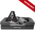 Replacement Outer Cover ONLY for The Dog's Bed, Washable Plush Fabric, Medium Size, Grey Plush