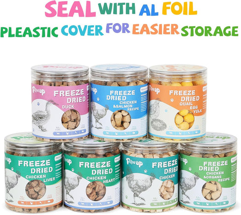 Freeze Dried Quail Egg Yolk Pet Treats, 9.2 oz, Rawhide Free, Gluten & Grain Free
