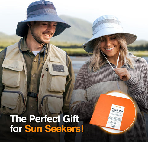 GearTOP Fishing Hat, UPF 50+ Wide Brim Sun Hat for Women Men with UV Protection