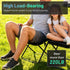120 Portable Folding Stool Pocket Chair with Shoulder Strap, Weight Capacity kg, use for Camping Hiking Fishing