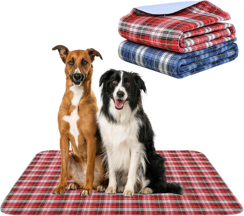 KOOLTAIL Reusable Puppy Pads, 2 Pack Washable Pee Pads for Dogs-Waterproof Non-Slip