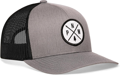 HAKA PNW Adjustable Trucker Hat - Pacific Northwest Mesh Snapback Cap for Men & Women