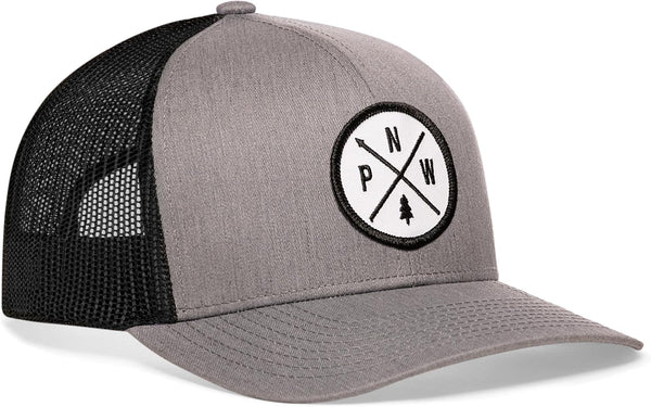 HAKA PNW Adjustable Trucker Hat - Pacific Northwest Mesh Snapback Cap for Men & Women