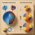 Generic 10/18/22" Herding Ball for Dogs & Horses - Tear-Resistant Inflatable Toy with Heavy-Duty Handle Cover & Pump