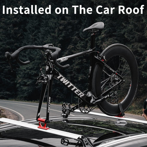 MUQZI Quick Release Fork Mount, Bike Car Roof Mount Rack for Road Bicycle, Truck Bed Fork Holder with Installation