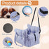 Wangda 28lbs Medium Dog Car Seat Up to - Pet Travel Bed Booster with Storage, Safety Tether, Anti-Slip Bottom
