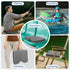 JDITVYHANO 2 Pack 2.5-Inch Stadium Seat Cushions - Portable Bleacher Cushions with Extra Thick High-Density Foam