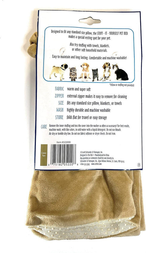 ST Pet 522001 Removable Bed Cover for Small or Medium Pets, Washable, Tan, 20 Inch x 30 Inch