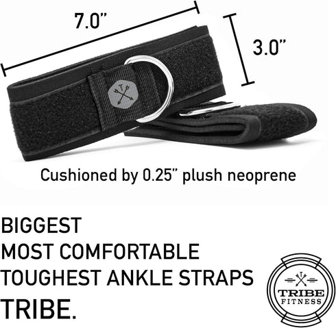 TRIBE Resistance Bands Accessories Equipment System, Home Gym Workout, Tube Bands & Cable Machines, Heavy Duty Handle