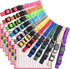 Puppy Collars for Litter - Soft Nylon Safety Whelping Litter Collar for Newborn Pets with Record Keeping Charts (12pcs,
