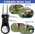 Golf Towel Set, 3 Microfiber Waffle Pattern Golf Towels & Club Cleaning Kit with Brush & Divot Repair Tool for Golf Bags