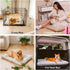 2 1 Mattress,35.4" 22.8", FUNNY FUZZY in Dog Bed Crate Pad Mat, Washable Reversible Pet Floor Mats,Fluffy Kennel Pad