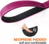 TwoEar 4FT 1IN Strong Rose Dog Leash, 2 Padded Handles, Traffic Handle for Extra Control, Reflective Lead for All Dogs