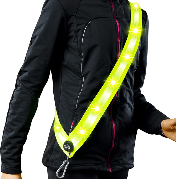 Rechargeable LED Reflective Lighted Vest for Walking in The Dark, Night Dog Walking Gear