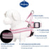 Blueberry Pet 4 Colors Soft & Comfy Reflective Jacquard Padded Dog Harness, Adjustable, Pink, Large, Chest Girth 30" -