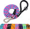 Rope Dog Leash - Heavy Duty Nylon Pet Lead for Large and Medium Dogs, Available in Multiple Lengths (4FT, Blue Pink)