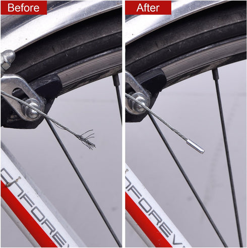 Hotop 8 Pcs Universal Bicycle Brake Cable Shift Cable Kit for Mountain or Road Bike