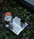iClimb Mini Solo Folding Table, Ultralight Compact for Camping, Hiking, Beach, Picnic (Silver, Mini)