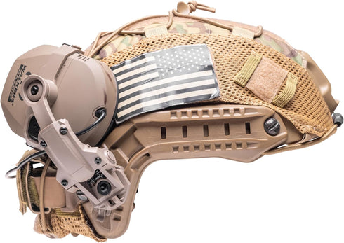TIgrett Outdoors ARC Rail Adapter for Tactical Helmets, Compatible with Walker's Razor Earmuffs - Flat Dark Earth
