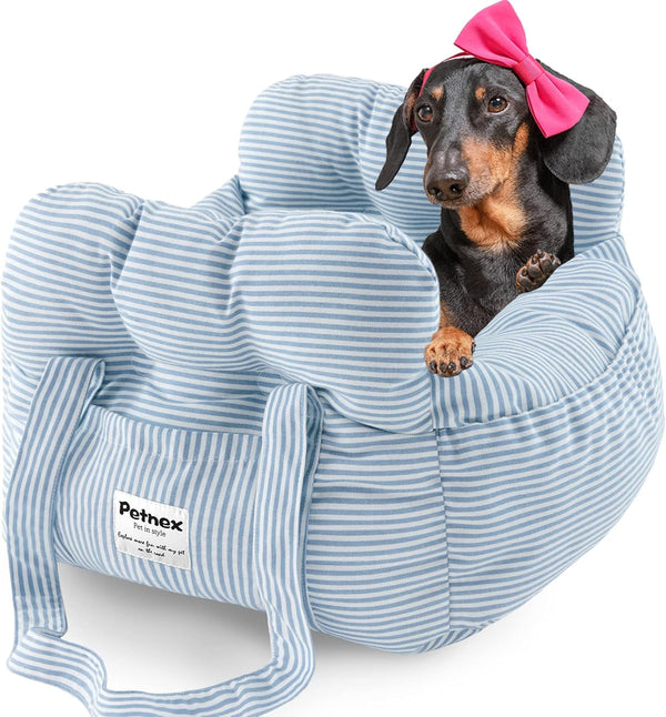 Petnex Dog Car Seat for Small Dogs, Portable Puppy Car Seat of Easy