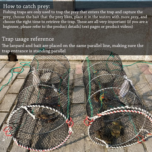 Drasry Crab Trap Bait Lobster Crawfish Shrimp Portable Folded Cast Net Magic Collapsible Fishing Traps Nets Accessories