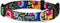 Lucky Love Dog Collars, Vivid Floral Design for Large Female Dogs, Blackbird, Large