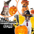 50 Pcs Halloween Dog Bow Ties Adjustable Cat Bow Ties Neckties Set for Halloween Dogs Cat Decoration Supplies (Ghost)