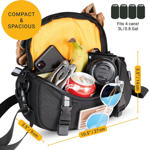 Multifunctional Motorcycle Handlebar Bag - Water Resistant Tool Bag for Motorbike, Dirt Bike, Bicycle, ATV