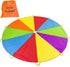 Play Platoon Rainbow Parachute Toy for Kids with Handle, 10 ft Play