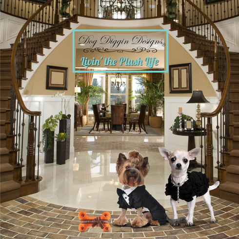 Dog Diggin Designs Runway Pup Collection | Unique Squeaky Plush Toys – Prêt-à-Porter Dog Bones, Balls & More