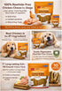 10 Pack 7" (2.4lb) Dog Chews Rawhide-Free - Chicken Dental Treats for Large Dogs, Grain-Free Digestible Chews, Rolls by