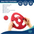 Good Scout Tugg Frisbee Dog Fetch Toy - Indoor and Outdoor Rubber Toy for Medium and Large Dogs
