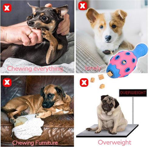 Tough Dog Chew Toys for Aggressive Chewers, Interactive Puzzle Toy, Anxiety Relief Teething Toy