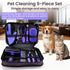 Racvofy 9-in-1For Pet Grooming Kit Dogs and Cats: Deshedding Brush, Nail Clippers & Massage Glove for Daily Grooming