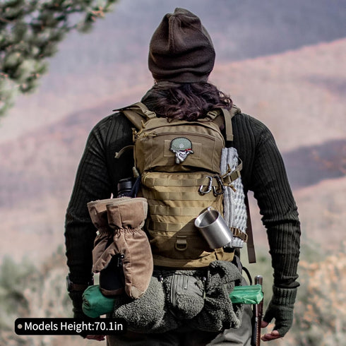 Backpack,Molle Backpack Backpacking,Cycling Biking,15L/25L Backpack Mardingtop Small Tactical Hiking