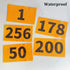 UISKOOPW Race Bib Numbers for Tryouts,Running Bibs with Pins for Races,Marathon,Track,Field Competitor Audition Road ID