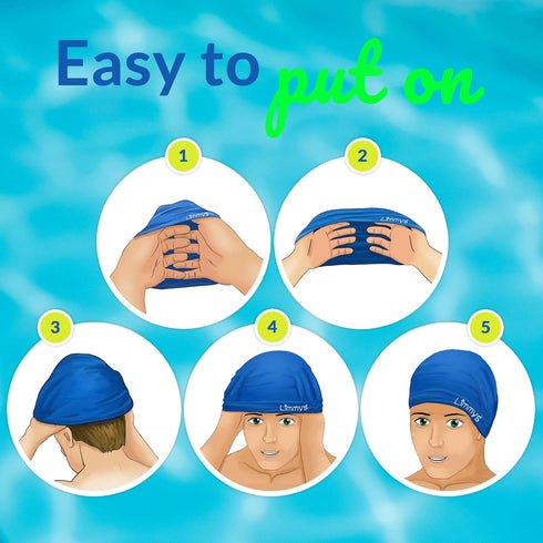 Limmys Unisex Swimming Cap for Men and Women, 100% Silicone Ladies Swim Caps, Premium Quality