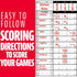 Franklin Sports MLB Baseball + Softball Scorebook - Official Coaching Scorekeeper for 25 Games