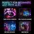 (1)) 70 UltraPoi Ultralight LED Glow Stick (Single - Customizable Rainbow Glowstick with Over Brilliant Color Modes