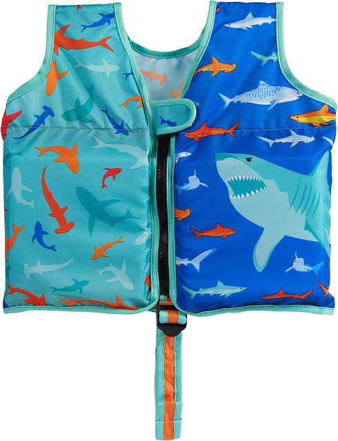 SwimWays Shark Swim Vest, Personal Flotation Device for Kids 2-4 Years, Pool Floats & Swim Training