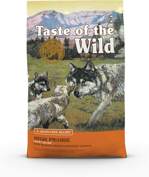 Taste of the Wild Grain Free High Protein Real Meat Recipe - 5lb - High Prairie Puppy Dry Dog Food